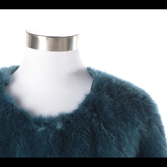 Anthropologie Molliolli Faux Fur Coat Open Jacket - Picture 6 of 6